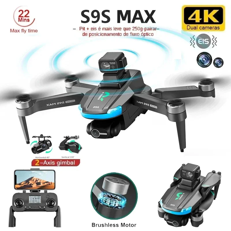 Drone Gimbal - YENI S9S MAX MINI Drone 4K