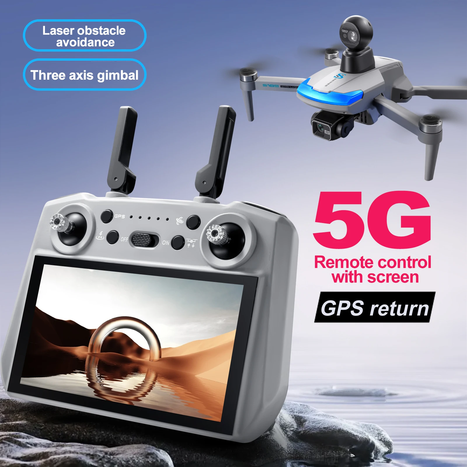S185 Profesyonel Drone 2.7K HD - Drone Gps Mount incelemesi ve fiyatı