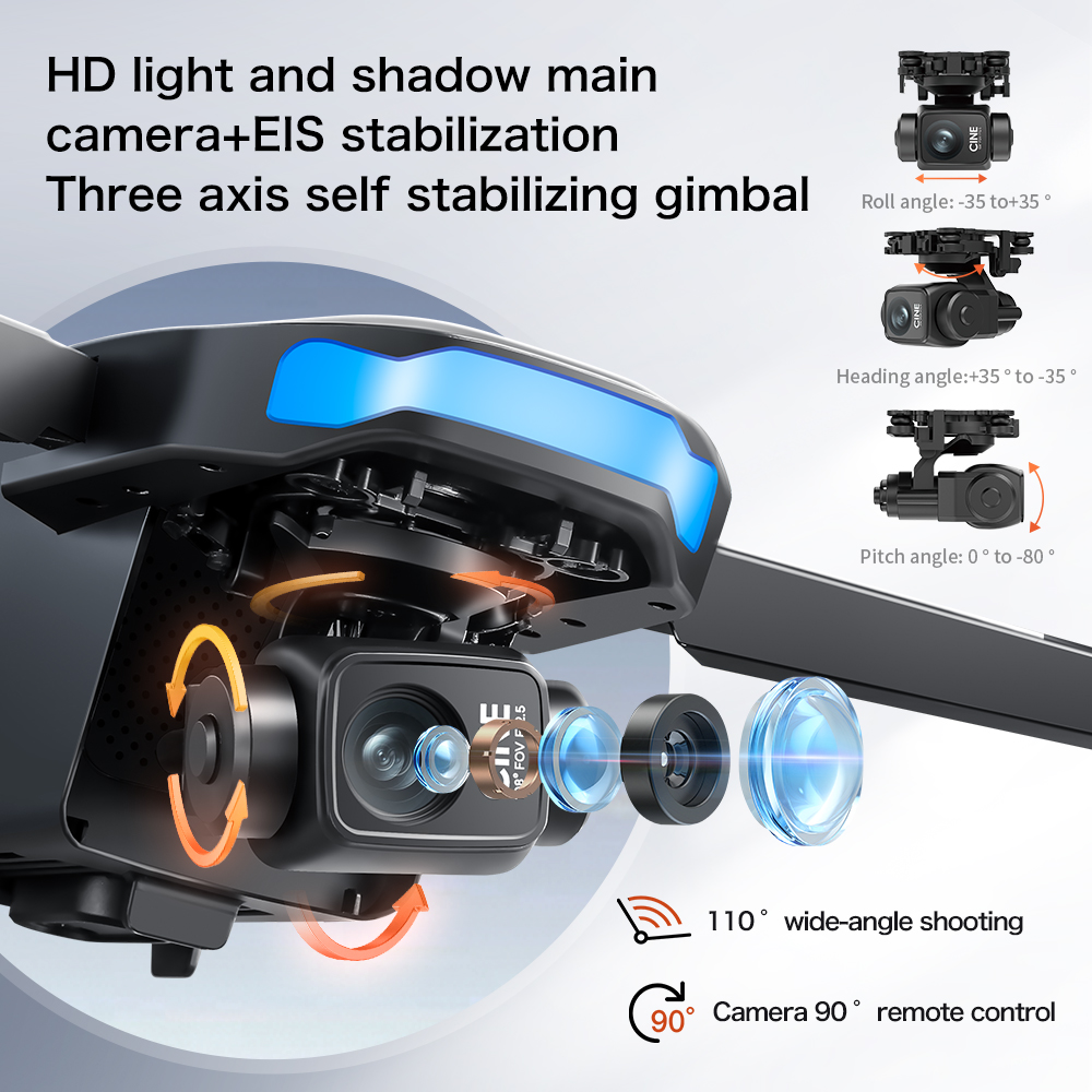 Yeni S-X1 MAX Drone GPS 8K Pro - Drone Gimbal incelemesi ve fiyatı