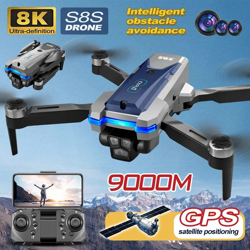 S8S GPS Drone 5G Wifi 8K HD çi - Drone Gps Mount incelemesi ve fiyatı